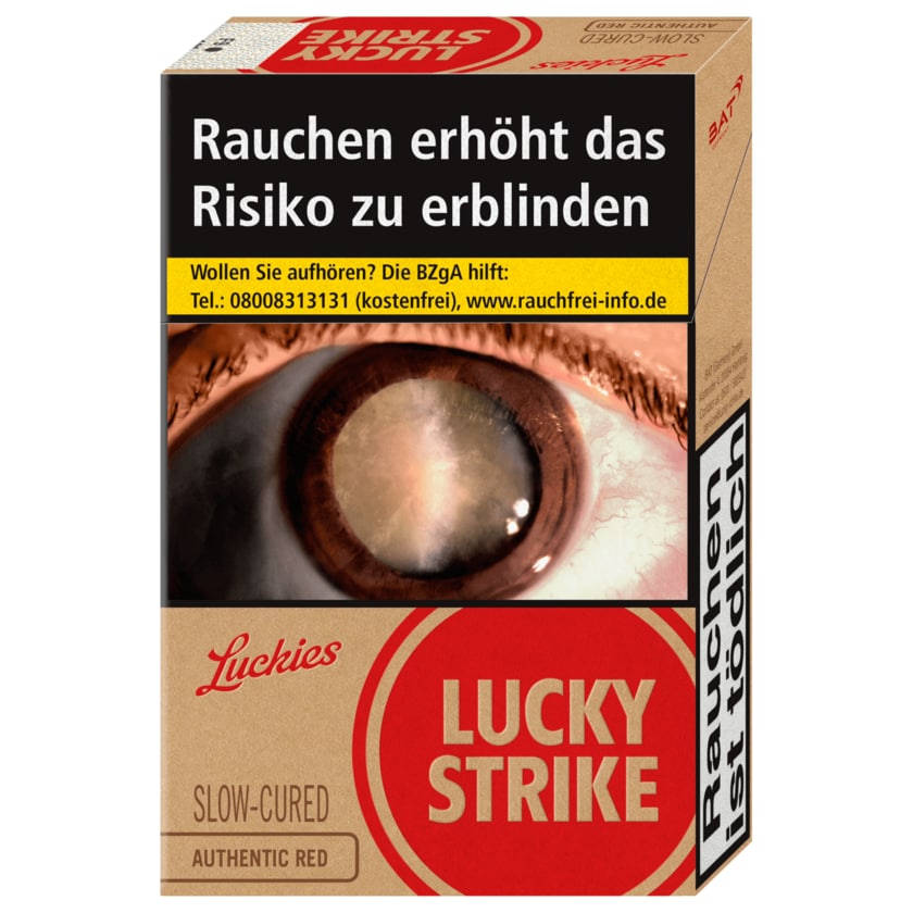 Lucky Strike Slow-Cured Authentic Red 20 Stück
